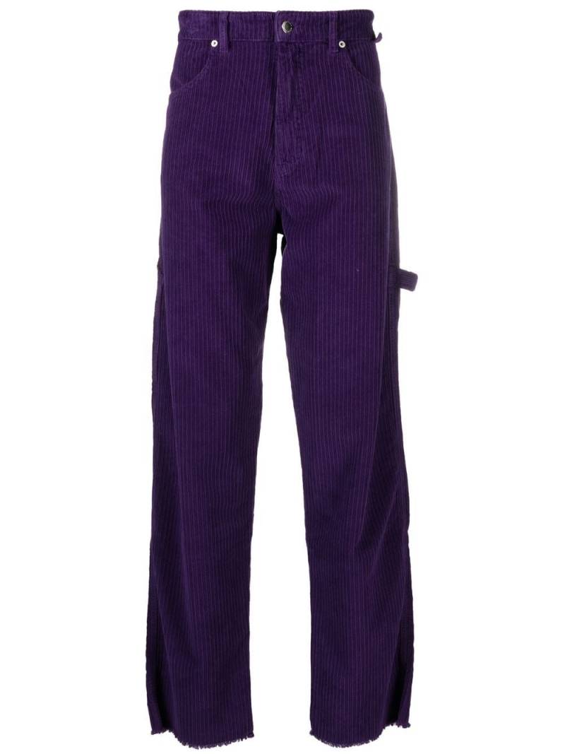 DARKPARK corduroy straight-leg cargo trousers - Purple von DARKPARK