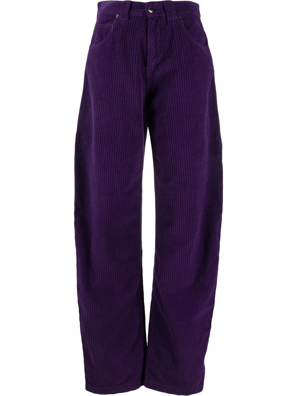 DARKPARK corduroy tapered-leg trousers - Purple von DARKPARK