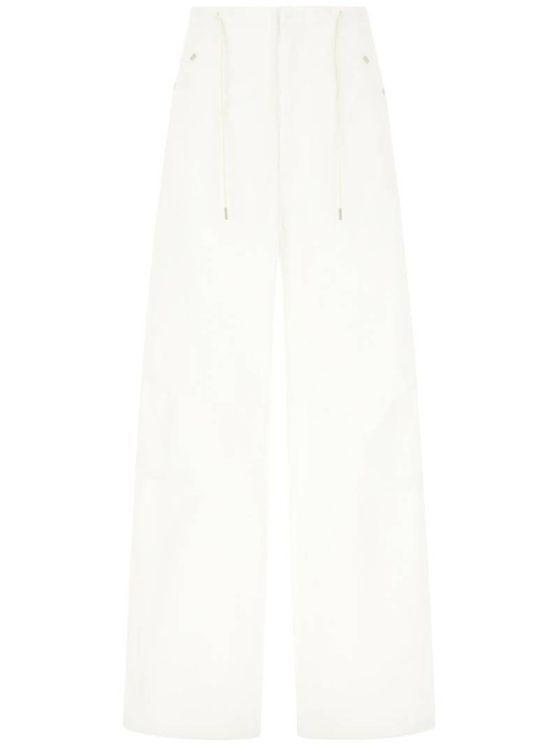 DARKPARK cotton palazzo pants - White von DARKPARK