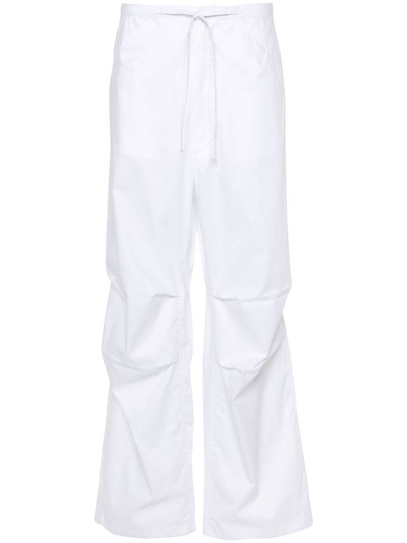 DARKPARK drawstring wide-leg trousers - White von DARKPARK