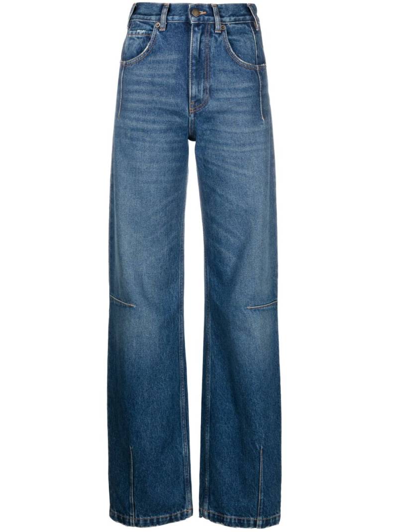 DARKPARK high-waisted wide-leg jeans - Blue von DARKPARK