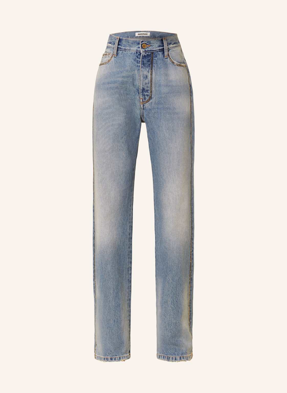 Darkpark Straight Jeans Naomi Mit Schmucksteinen blau Darkpark Straight Jeans Naomi Mit Schmucksteinen blau von DARKPARK