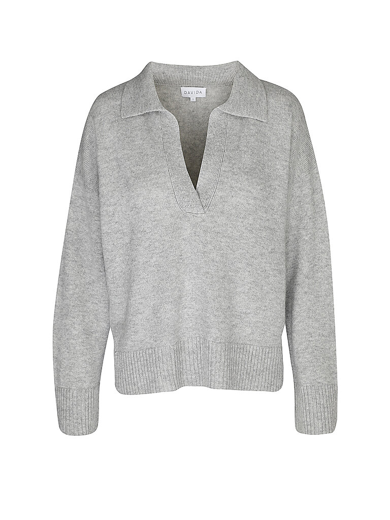 DAVIDA Kaschmirpullover  hellgrau | L von DAVIDA