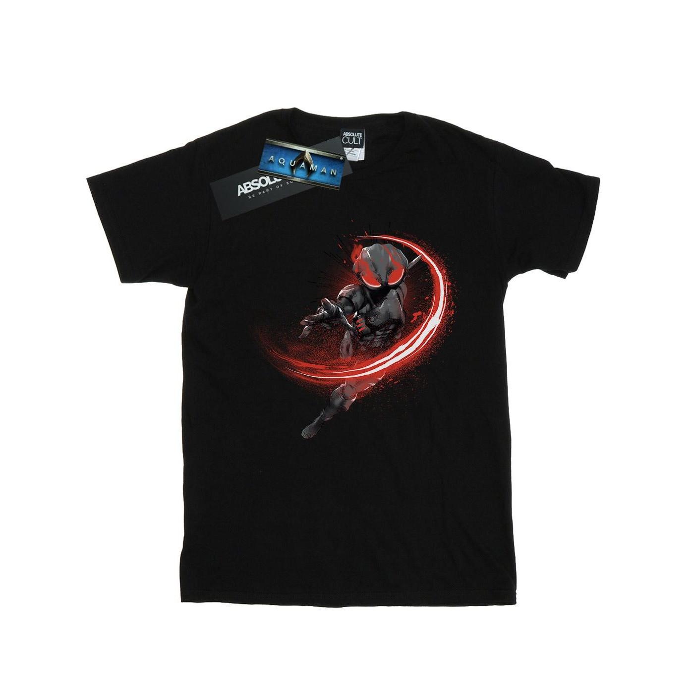 Aquaman Black Manta Flash Tshirt Mädchen Schwarz 128 von DC COMICS