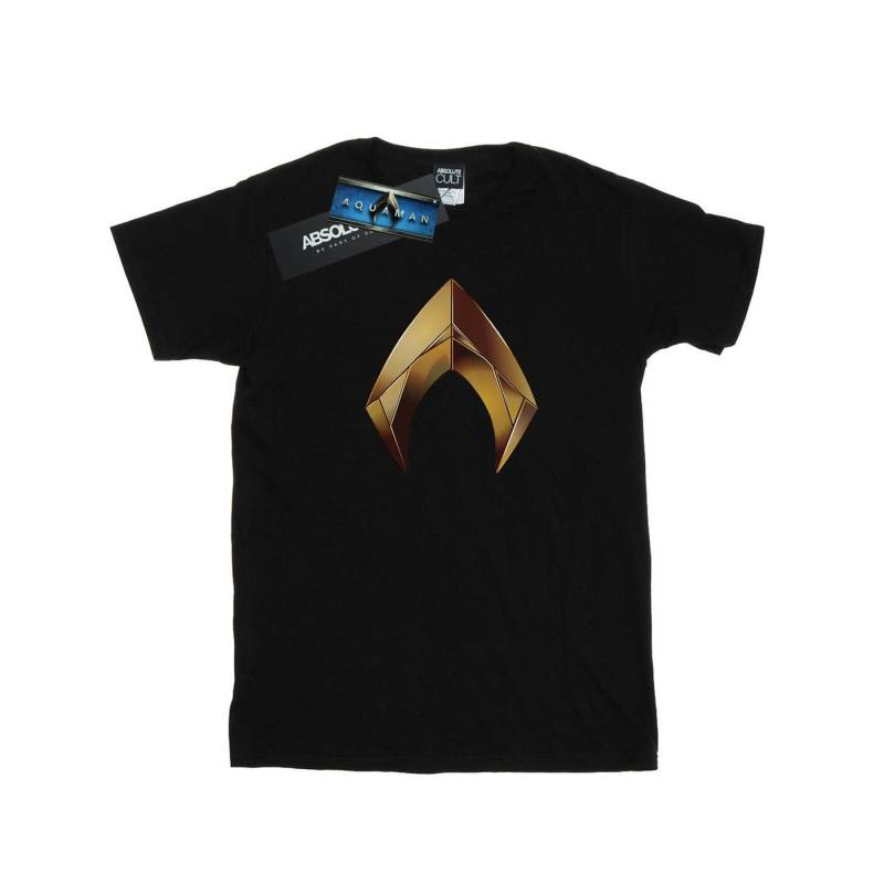 Aquaman Emblem Tshirt Herren Schwarz XXL von DC COMICS