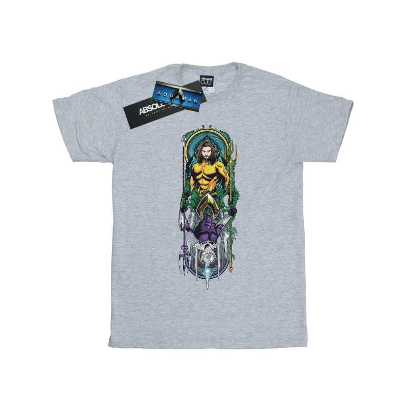 Aquaman Ocean Master Tshirt Damen Grau S von DC COMICS