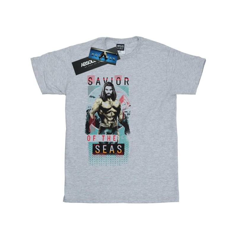 Aquaman Saviour Of The Seas Tshirt Damen Grau M von DC COMICS