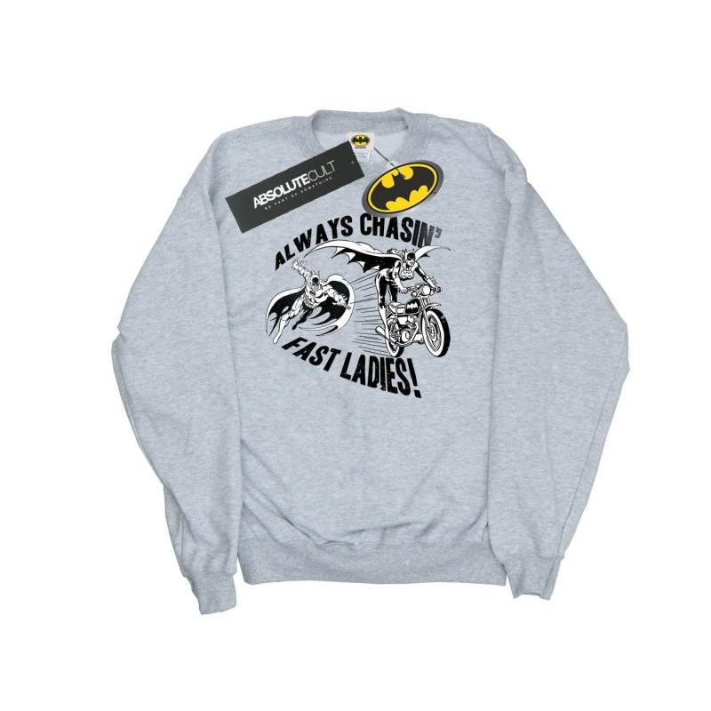 Batman Always Chasin' Sweatshirt Damen Grau S von DC COMICS