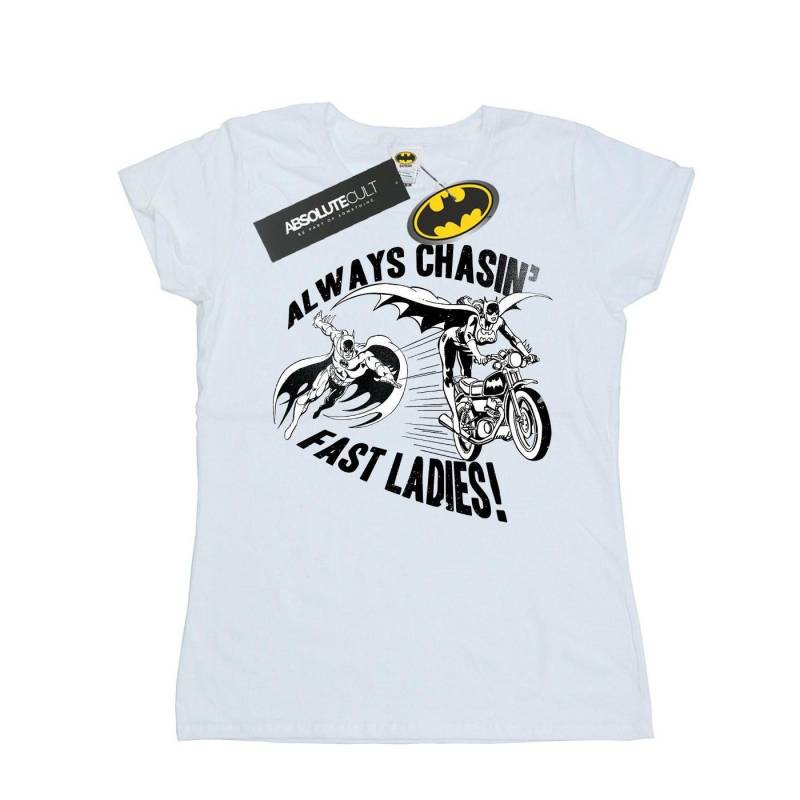 Batman Always Chasin' Tshirt Damen Weiss L von DC COMICS