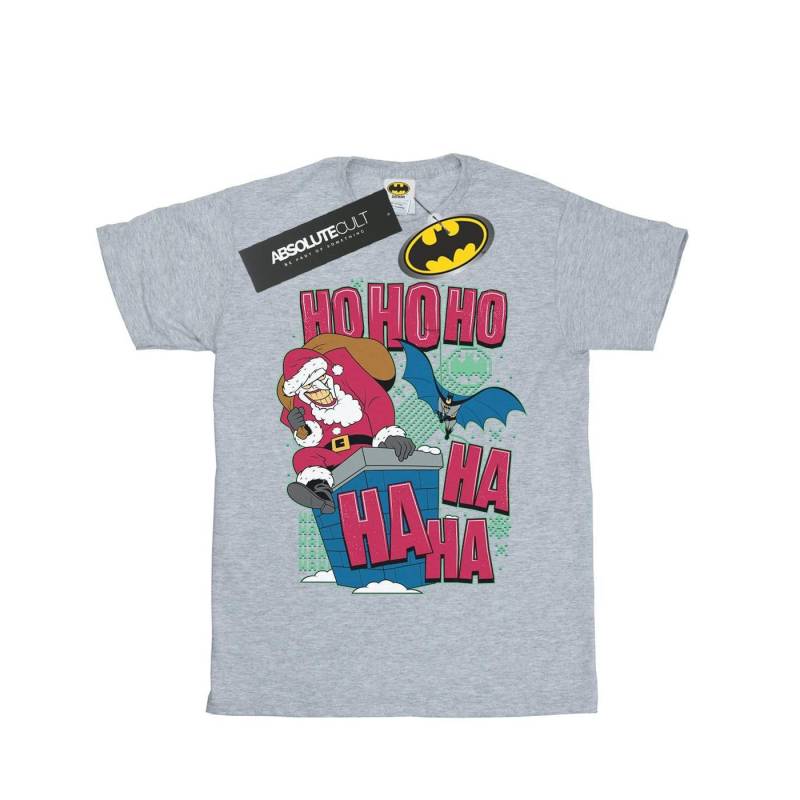 Batman And Joker Ha Ha Ha Ho Ho Ho Tshirt Jungen Grau 116 von DC COMICS