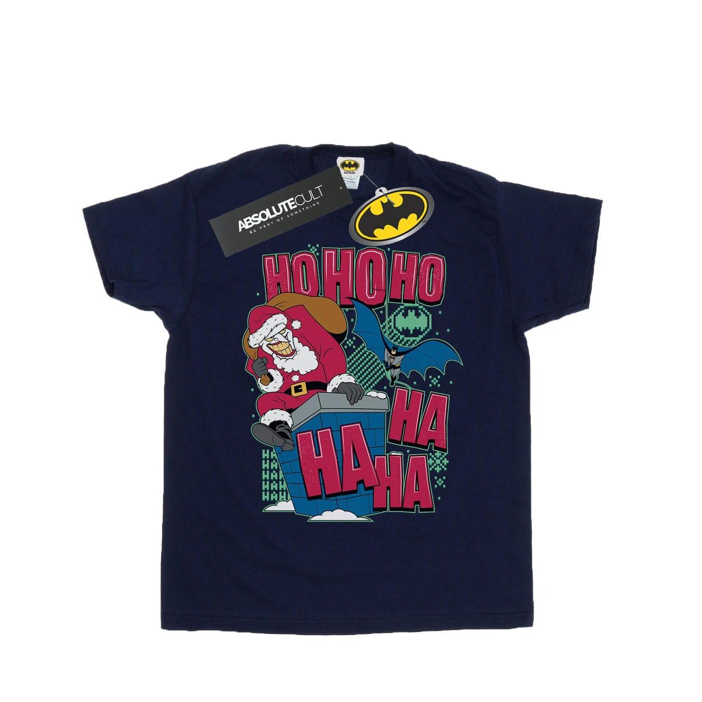 Batman And Joker Ha Ha Ha Ho Ho Ho Tshirt Mädchen Marine 116 von DC COMICS