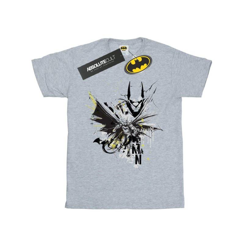 Batman Batface Splash Tshirt Damen Grau XXL von DC COMICS