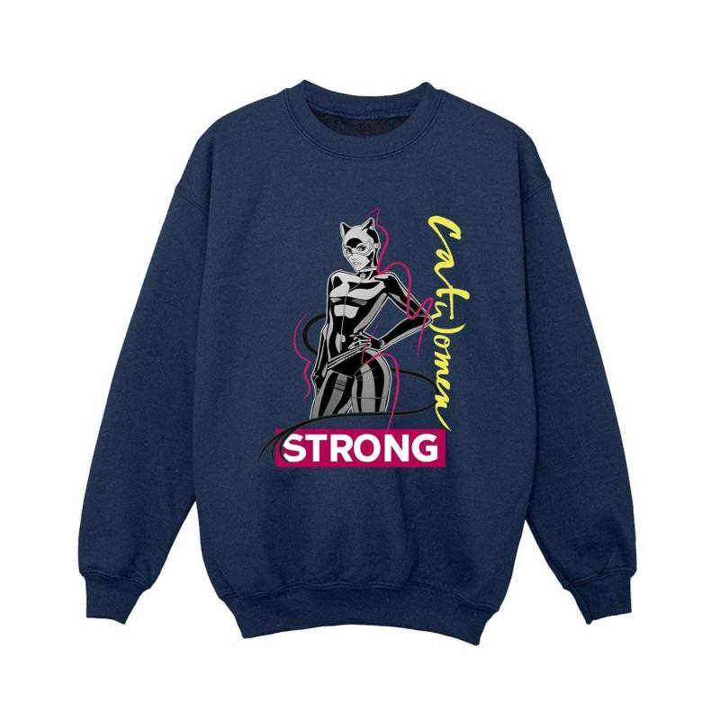 Batman Catwoman Strong Sweatshirt Jungen Marine 104 von DC COMICS