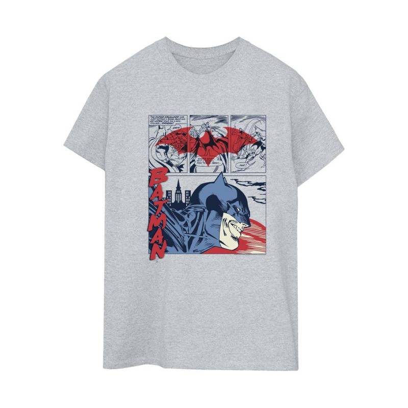 Batman Comic Strip Tshirt Damen Grau XXL von DC COMICS