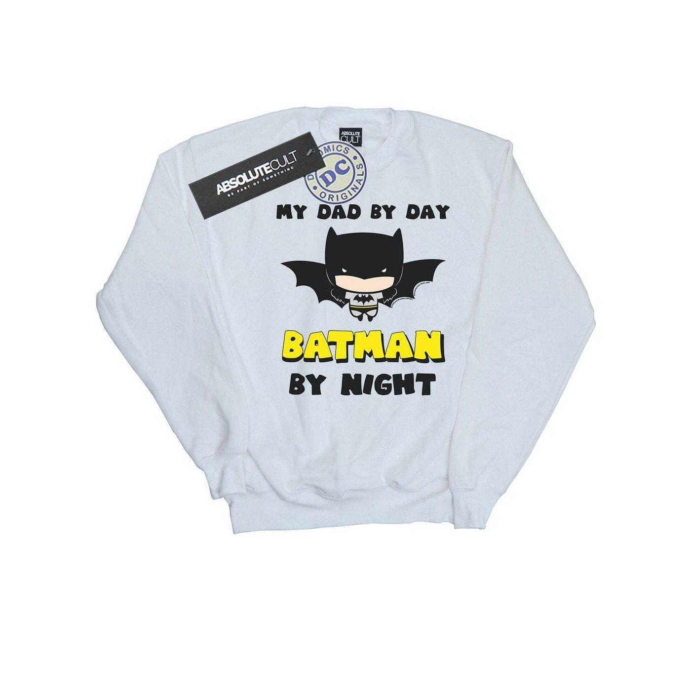 Batman Dad By Day Sweatshirt Jungen Weiss 152-158 von DC COMICS