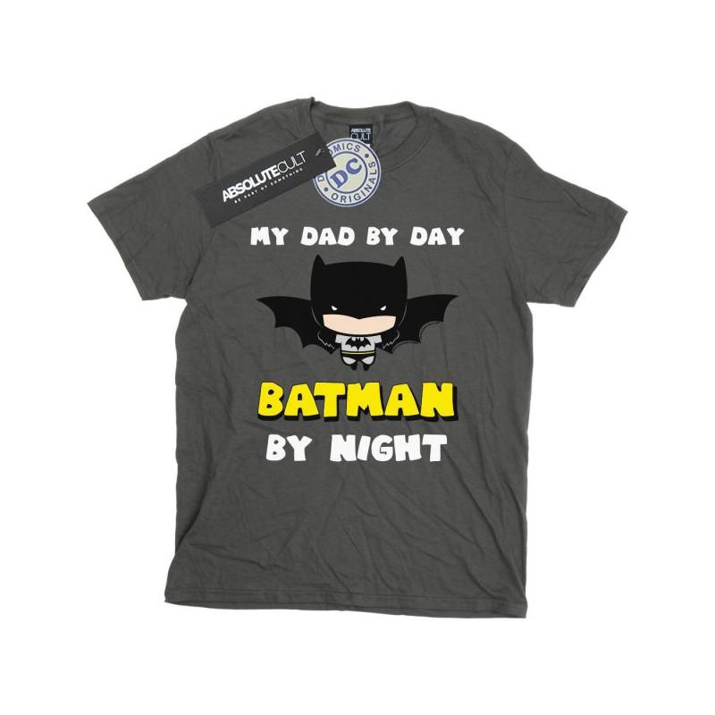 Batman Dad By Day Tshirt Jungen Charcoal Black 104 von DC COMICS