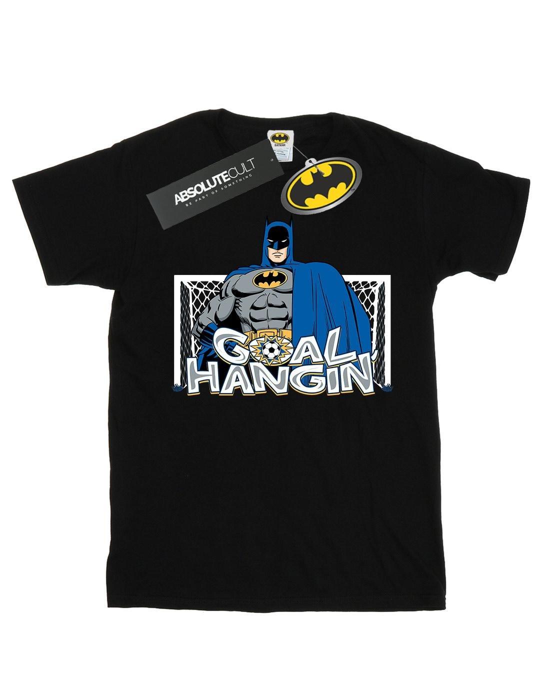 Batman Football Goal Hangin' Tshirt Herren Schwarz L von DC COMICS