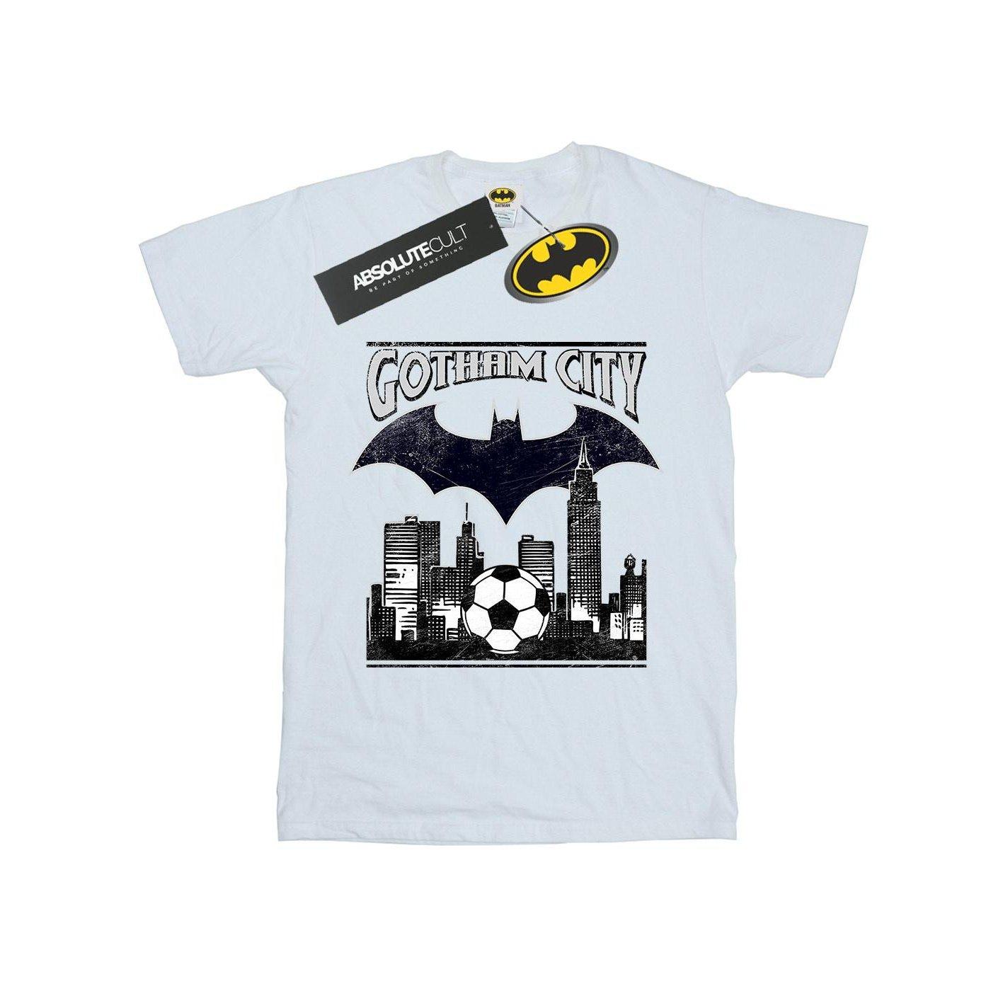 Batman Football Gotham City Tshirt Damen Weiss S von DC COMICS