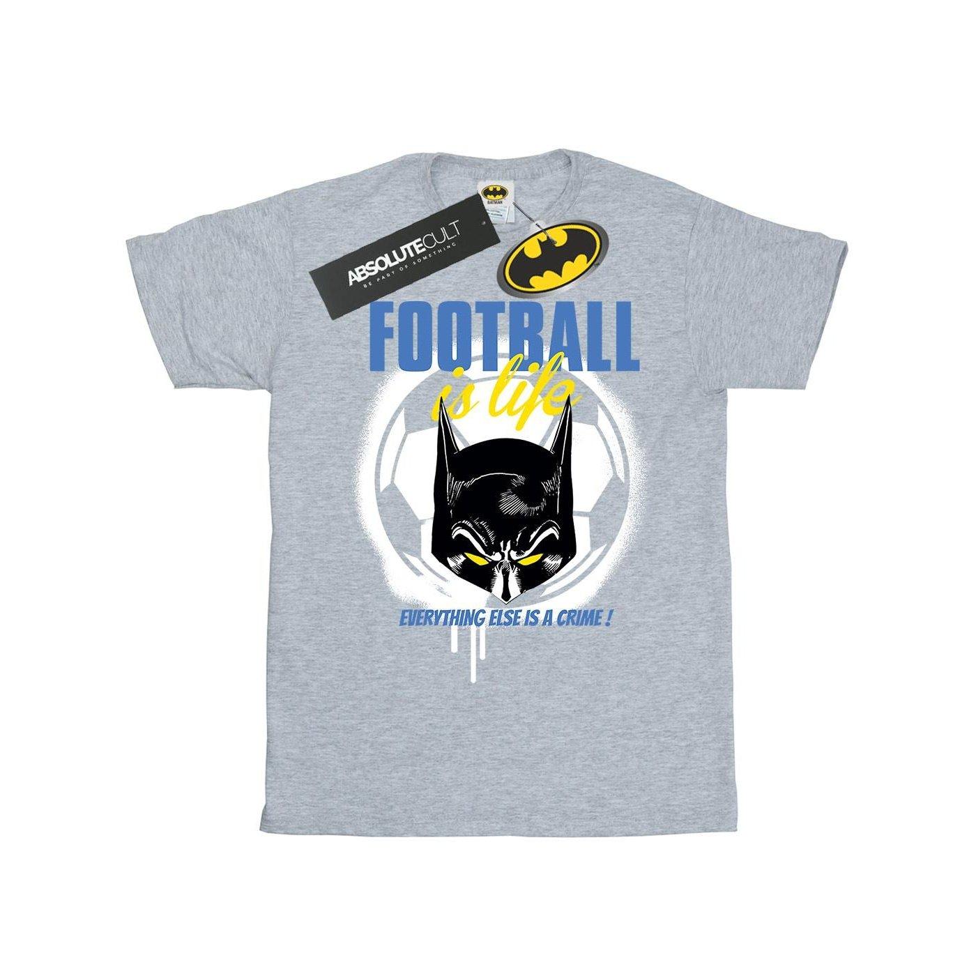 Batman Football Is Life Tshirt Damen Grau 3XL von DC COMICS