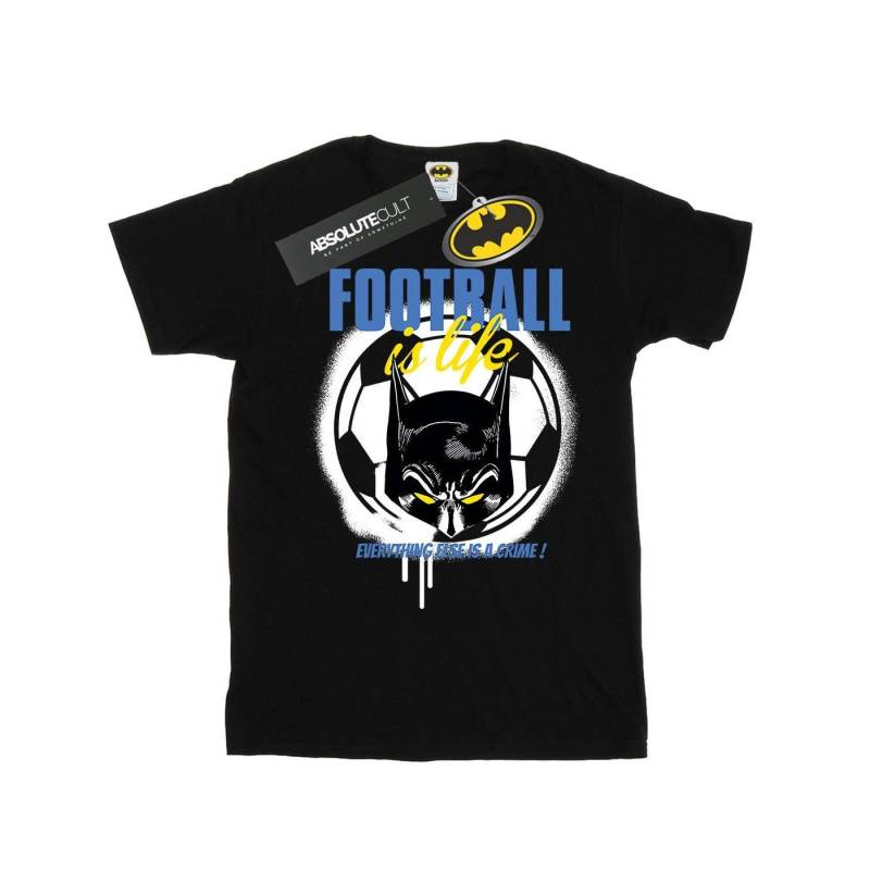 Batman Football Is Life Tshirt Jungen Schwarz 152-158 von DC COMICS