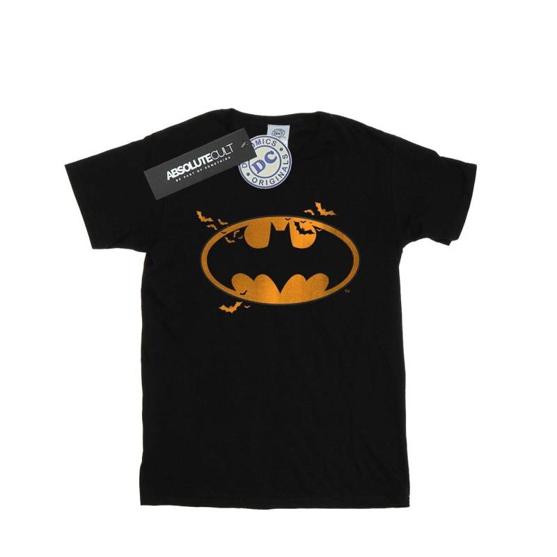 Batman Halloween Logo Tshirt Damen Schwarz S von DC COMICS