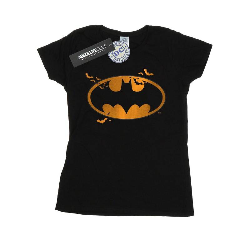 Batman Halloween Logo Tshirt Damen Schwarz XL von DC COMICS