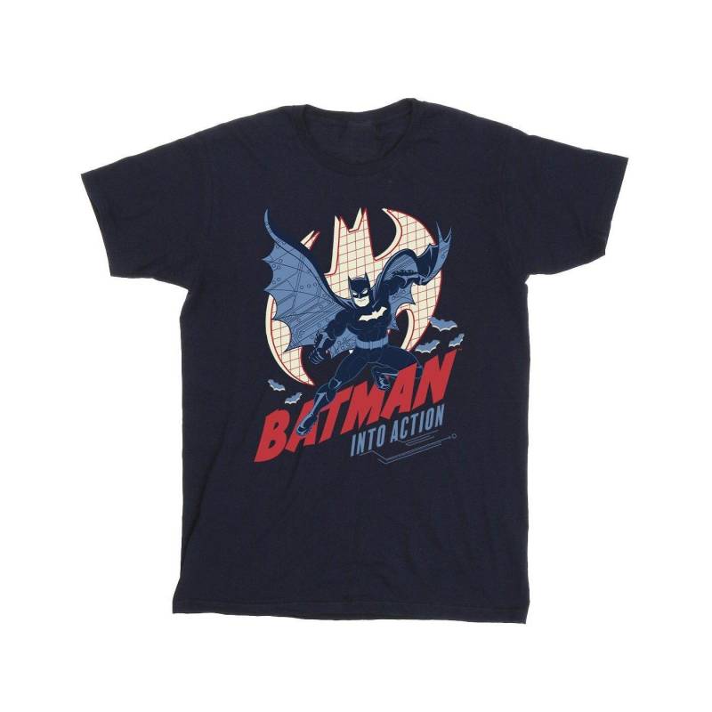 Batman Into Action Tshirt Herren Marine M von DC COMICS