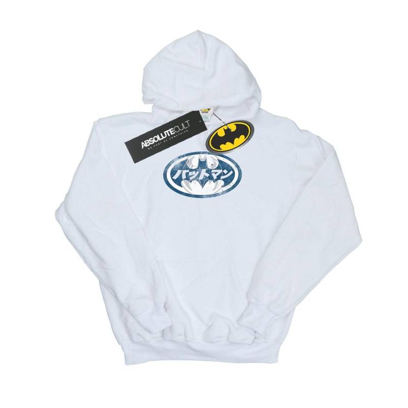 Batman Japanese Logo White Kapuzenpullover Herren Weiss XXL von DC COMICS