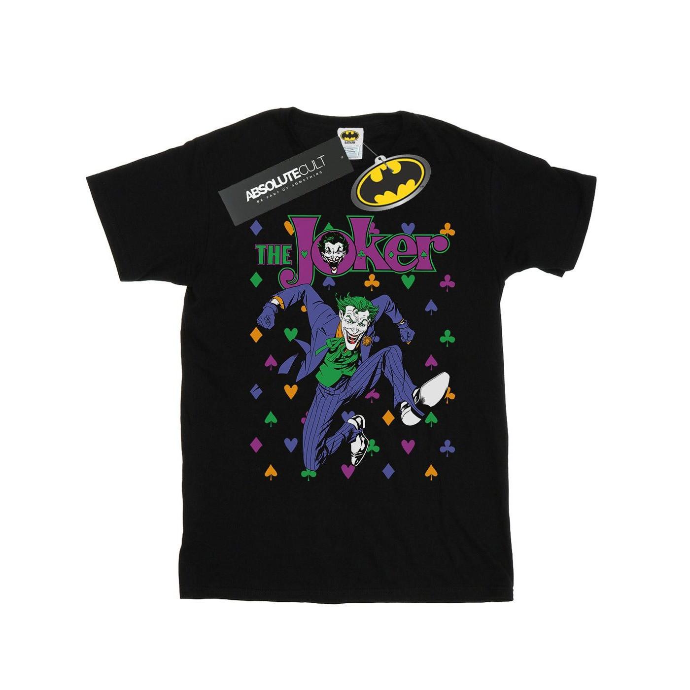 Batman Joker Cards Jump Tshirt Mädchen Schwarz 152-158 von DC COMICS