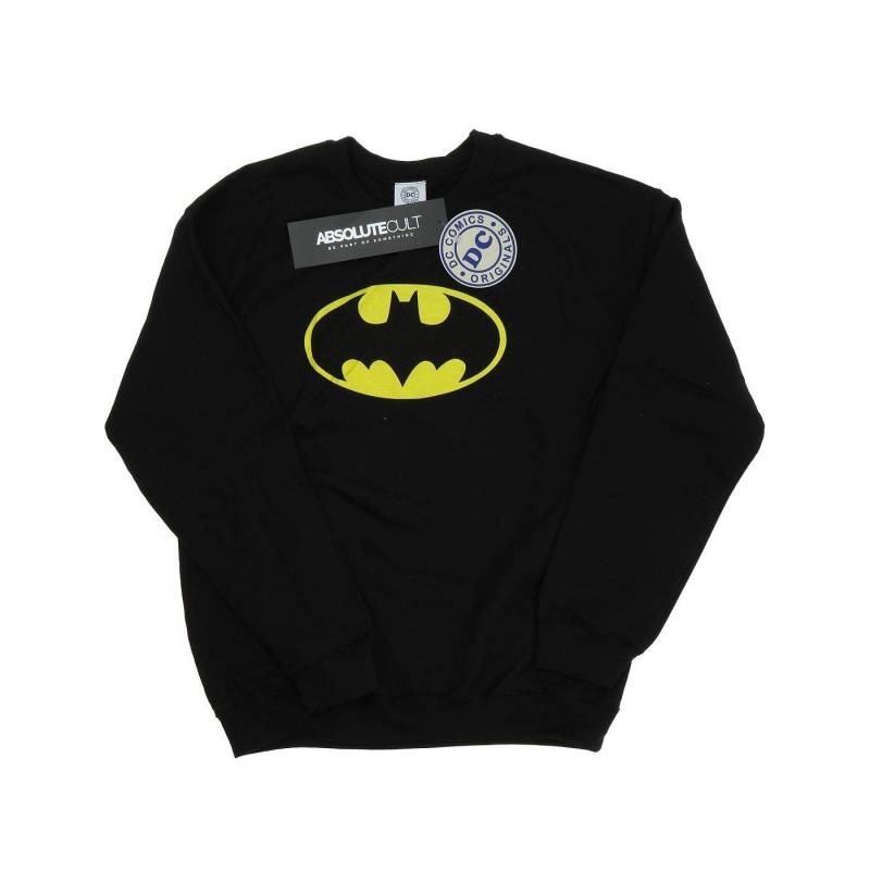 Batman Logo Sweatshirt Herren Schwarz L von DC COMICS