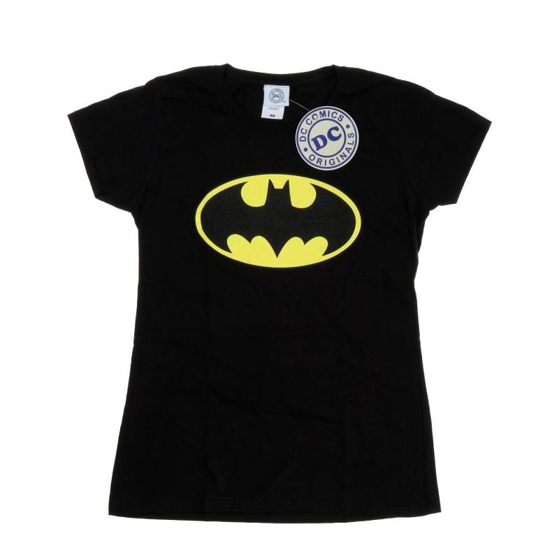 Batman Logo Tshirt Damen Schwarz XL von DC COMICS