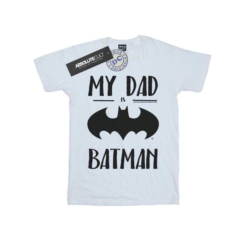 Batman My Dad Is Batman Tshirt Jungen Weiss 140/146 von DC COMICS