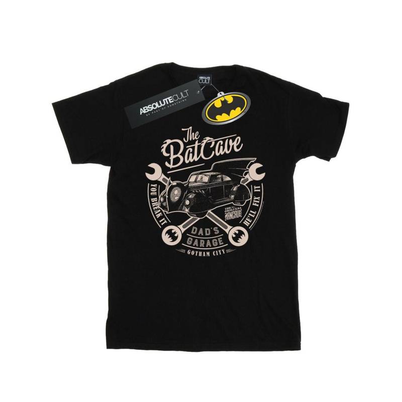 Batman My Dad's Garage Tshirt Mädchen Schwarz 116 von DC COMICS