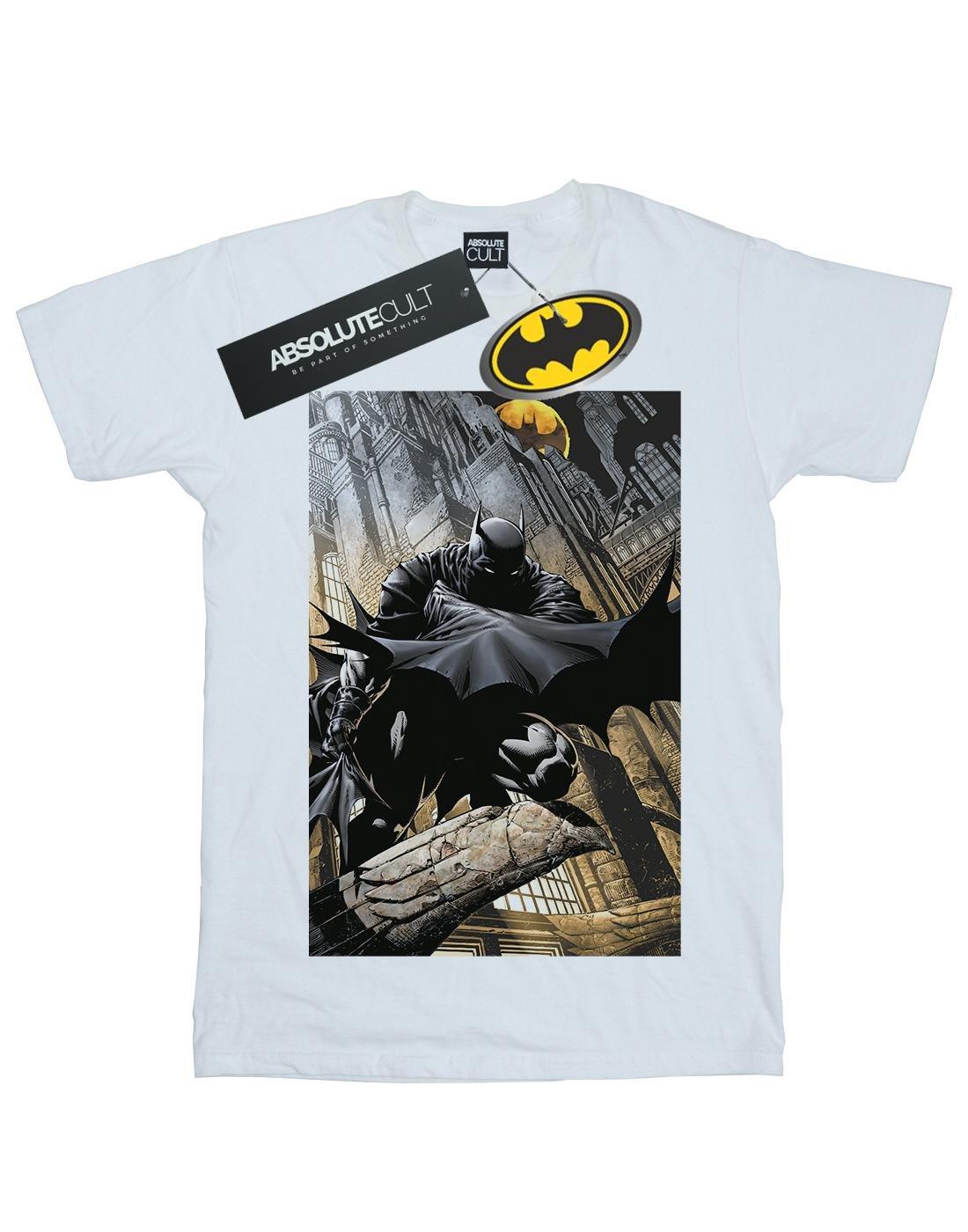 Batman Night Gotham City Tshirt Herren Weiss 4XL von DC COMICS