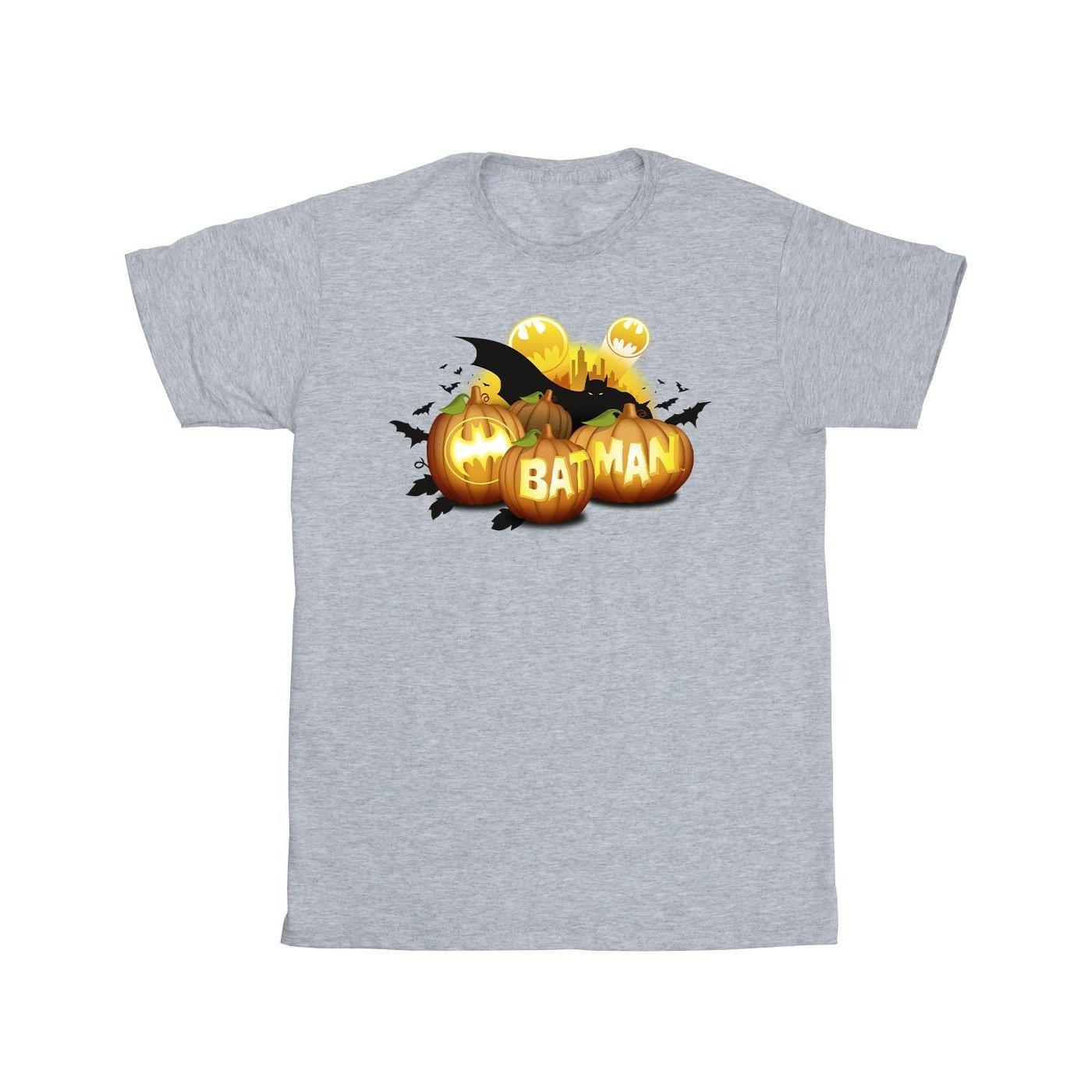 Batman Pumpkins Tshirt Mädchen Grau 104 von DC COMICS