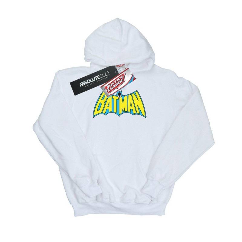 Batman Retro Logo Kapuzenpullover Herren Weiss 3XL von DC COMICS