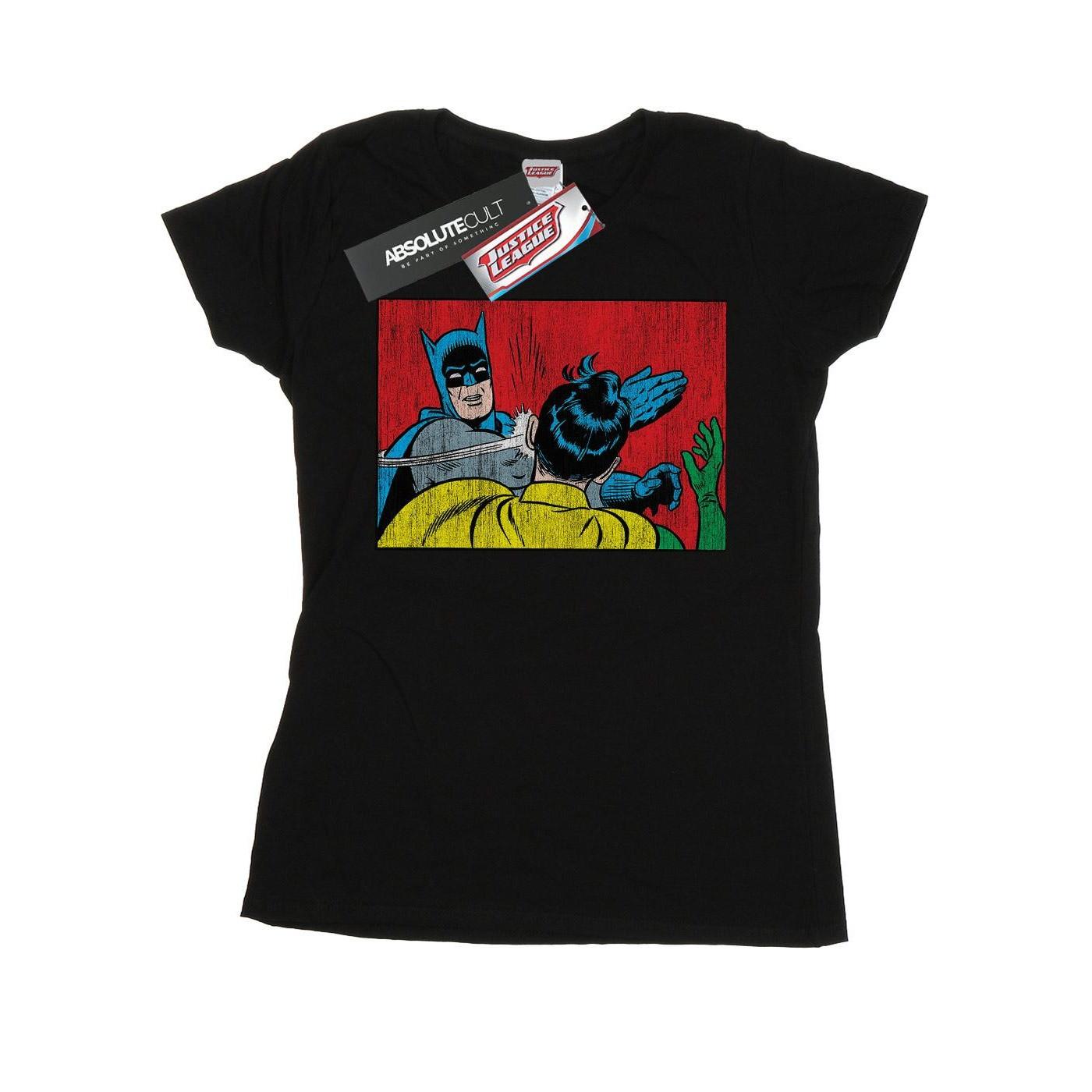 Batman Robin Slap Tshirt Damen Schwarz XL von DC COMICS