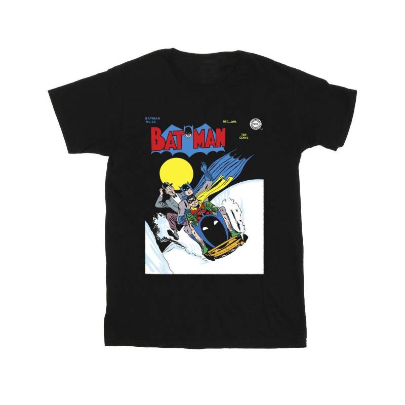 Batman Snow Mobile Tshirt Jungen Schwarz 116 von DC COMICS