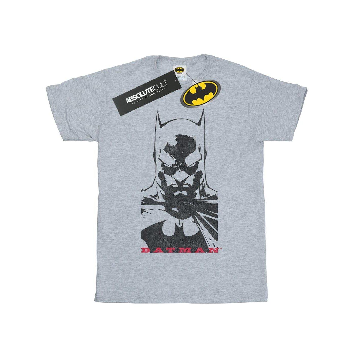 Batman Solid Stare Tshirt Herren Grau L von DC COMICS