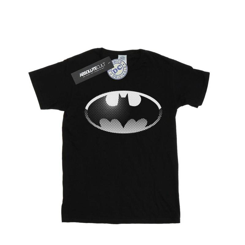 Batman Spot Logo Tshirt Jungen Schwarz 128 von DC COMICS