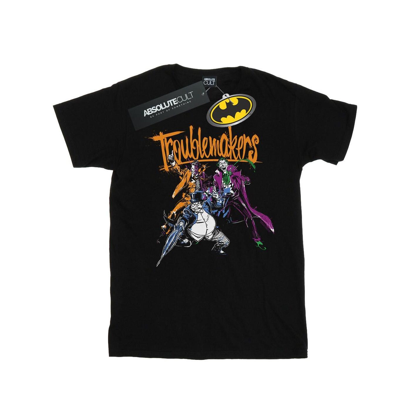 Batman Troublemakers Tshirt Damen Schwarz L von DC COMICS