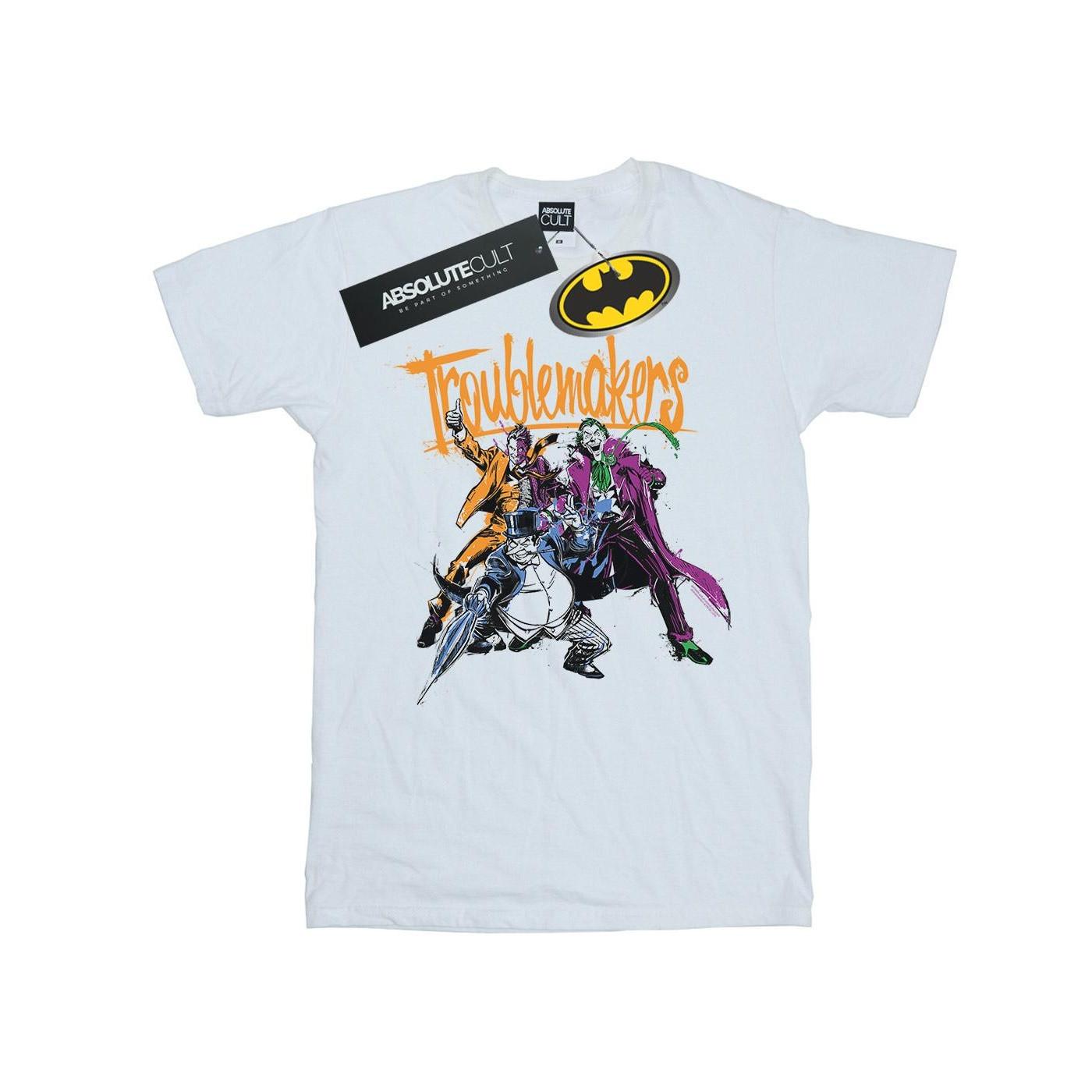 Batman Troublemakers Tshirt Damen Weiss 4XL von DC COMICS