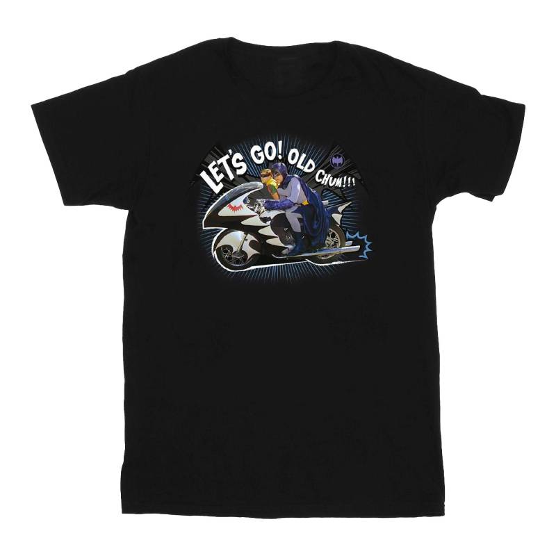 Batman Tv Series Bat Bike Tshirt Jungen Schwarz 128 von DC COMICS