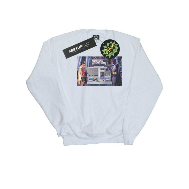 Batman Tv Series Batcomputer Sweatshirt Jungen Weiss 128 von DC COMICS