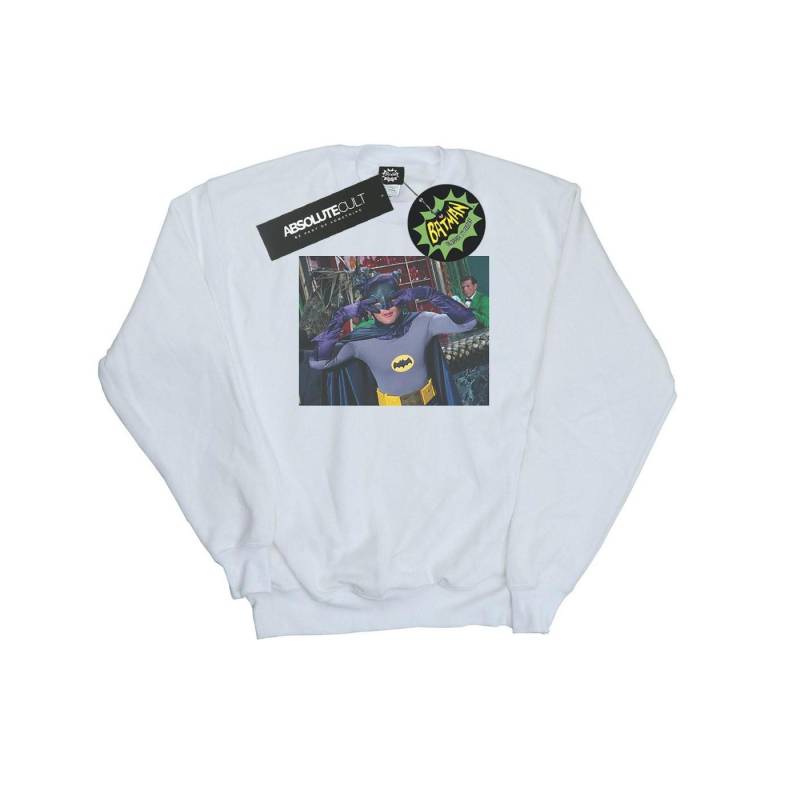 Batman Tv Series Batdance Photo Sweatshirt Damen Weiss XL von DC COMICS