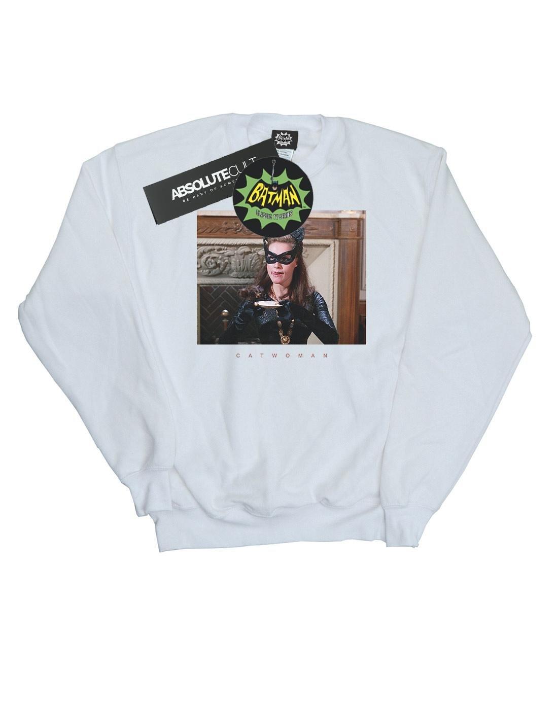 Batman Tv Series Catwoman Photo Sweatshirt Herren Weiss M von DC COMICS