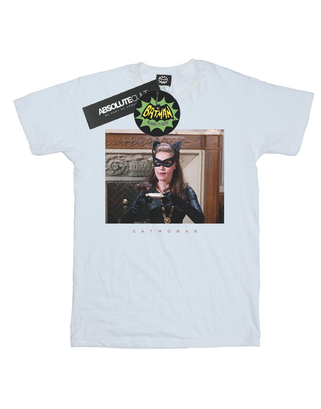 Batman Tv Series Catwoman Photo Tshirt Herren Weiss 3XL von DC COMICS