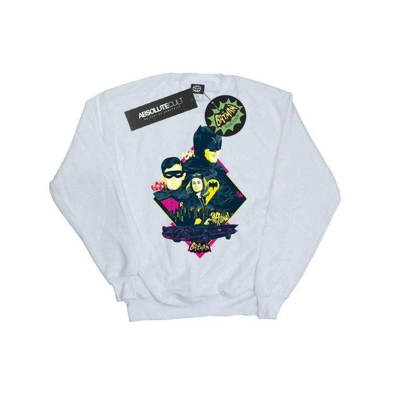 Batman Tv Series Character Pop Art Sweatshirt Damen Weiss XL von DC COMICS