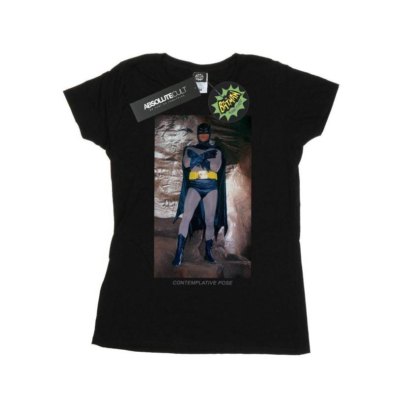 Batman Tv Series Contemplative Pose Tshirt Damen Schwarz XL von DC COMICS