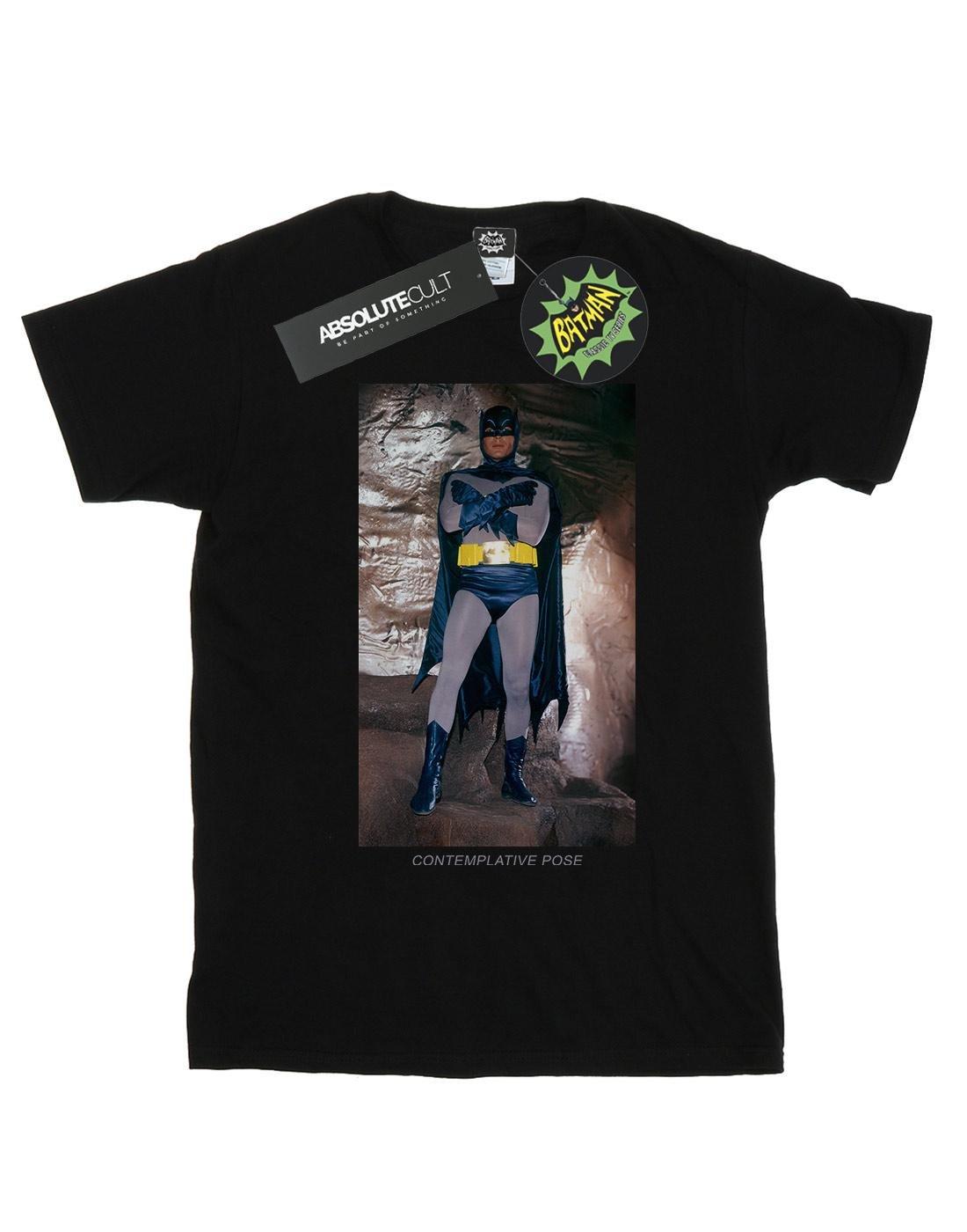 Batman Tv Series Contemplative Pose Tshirt Damen Schwarz XXL von DC COMICS
